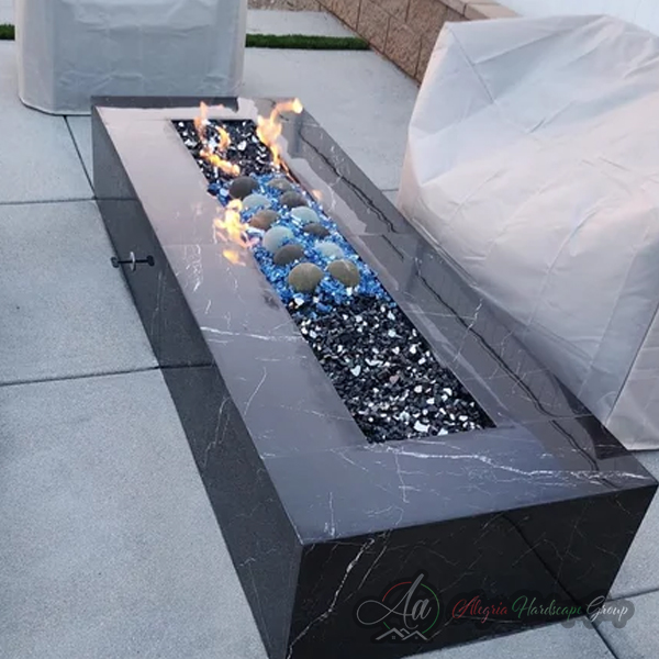 Custom patio and outdoor space by Alegria Hardscape Group